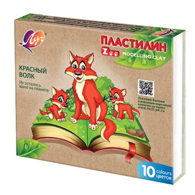 Пластилин 10 цв. Zoo 29С 1721-08 /ЛУЧ/ - фото 47083419