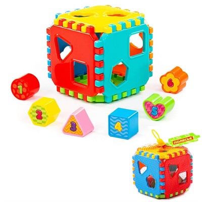 Логическая игрушка Куб (в сеточке) 91642 /П-Е/12/ - фото 47086263