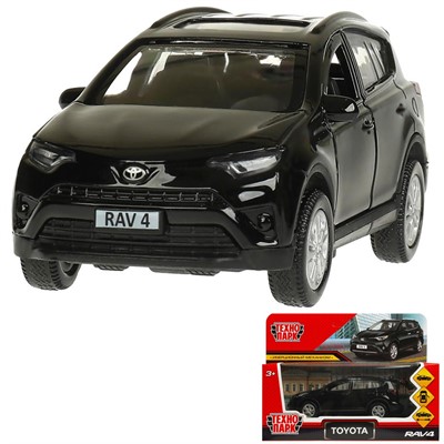 Модель RAV4-12-BK TOYOTA RAV4 длина 12 см двери, багажн, инерц. черный Технопарк в кор. - фото 47087099