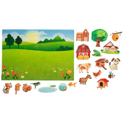 Игра Кто где живет фетр LIP1230 - фото 47087312