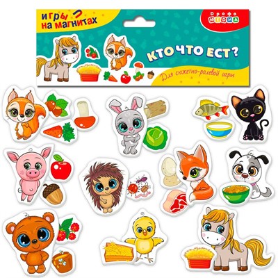 Игра Кто что ест?.Игры на магнитах 4373 - фото 47087326
