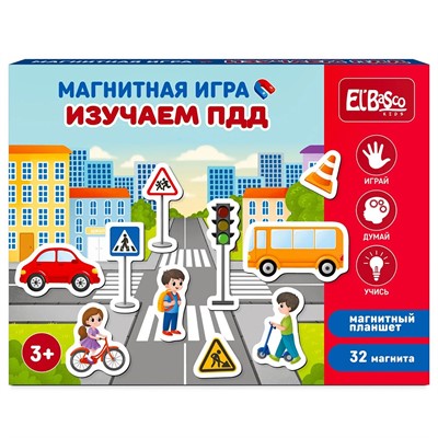 Игра Магнитная Правила дорожного движения ET05-057 - фото 47087416
