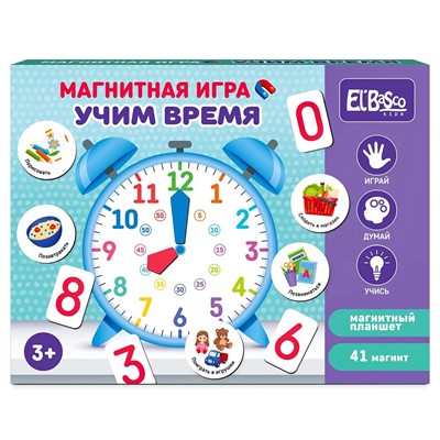Игра Магнитная Учим время ET05-059 - фото 47087461