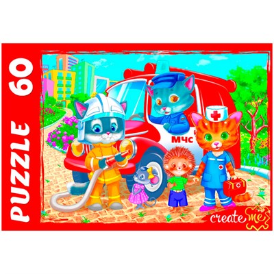 Пазл 60 Котята-спасатели УК60-7008 - фото 47089311