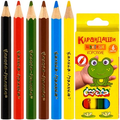 Карандаши цветные 6 цв. Каляка-маляка шестигранные КККМ06 - фото 47089627