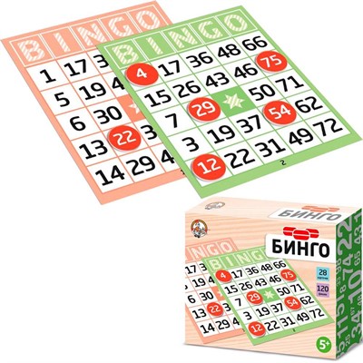 Игра настольная "Бинго" (карт.фишки) 04209 - фото 47089721
