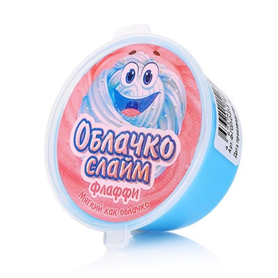Слайм Прихлоп 50 мл 37,5 гр Облачко голубой 00509 - фото 47090411