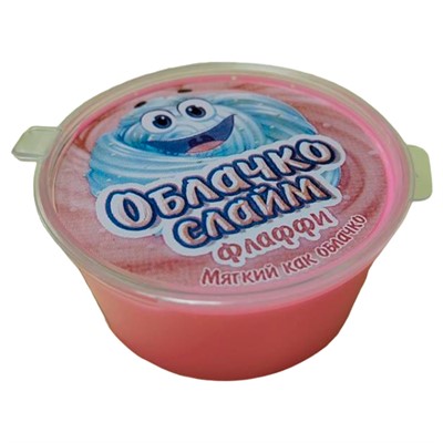 Слайм Прихлоп 50 мл 37,5 гр Облачко розовый 00505 - фото 47090414