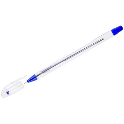 Ручка шариковая синяя Crown Oil Jell 0,7мм OJ-500B - фото 47090699