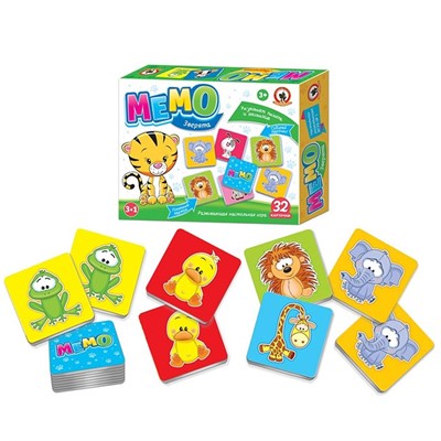 Игра Мемо Зверята 03451 - фото 47092082