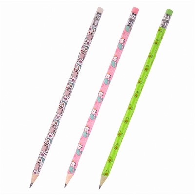 Карандаш ч/гр НВ с ластиком Магия 181778 ЮНЛАНДИЯ - фото 47093222