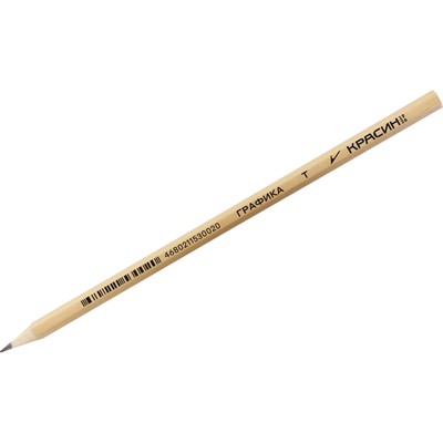 Карандаш ч/г Красин "Графика" Т (Н), заточен. КР-140130 - фото 47707156