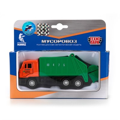 Модель SB-16-25WB Камаз Мусоровоз Технопарк в коробке - фото 48191758