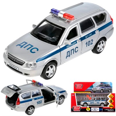 Модель LADANIVA-12POL-SR LADA NIVA ПОЛИЦИЯ 12 см серебрист Технопарк в коробке /72/ - фото 48426815