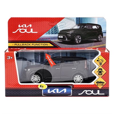 Модель SOUL-12SL-MATBK свет-звук KIA soul 12 см, двер, инер, черный матовый Технопарк в кор. - фото 48902477