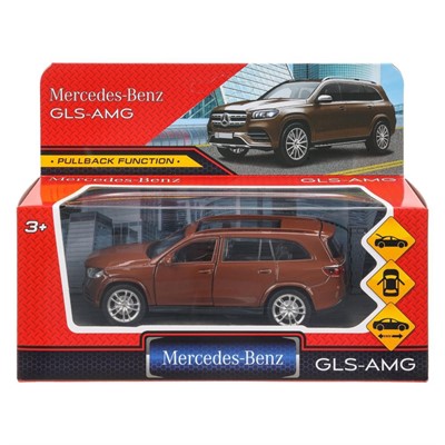 Модель GLS-12-BZ MERCEDES-BENZ gls class amg 12см, дв,баг,ин,бронзовый Технопарк в кор. - фото 48902492