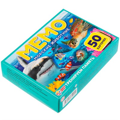 Игра настольная  Умка Морские животные.Мемо 4680013719944 - фото 49492823