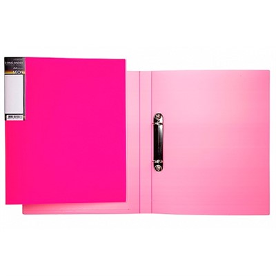 Папка пластик на 2-х кольцах "HD" DIAMOND NEON 700мкм-  Розовая 2AB4_02033 Hatber - фото 49492977