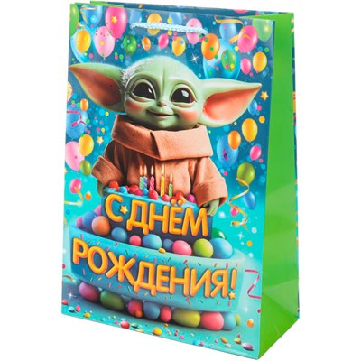 Пакет Чудо праздник глянцевый ml Воин звезд PML-130520-SW - фото 49493792