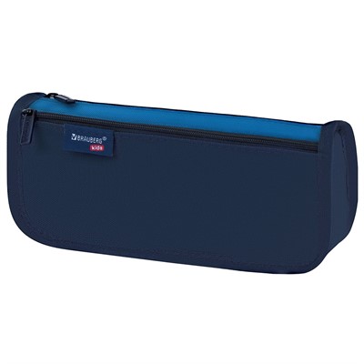 Пенал 2 отделения 22x10x6 см Dark blue Brauberg kids 273551 - фото 49551086