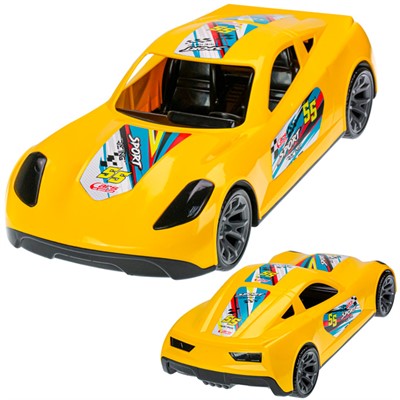 Автомобиль Turbo "V-MAX" желтая 40 см И-5853 - фото 51586496