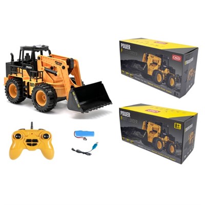 Спецтехника на радиоуправлении MD535A Трактор с ковшом в коробке - фото 53419253