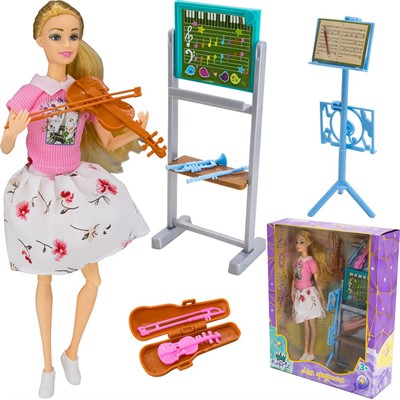 Кукла Miss Kapriz 148YSKQ Моя профессия Учитель музыки в кор. - фото 53648388