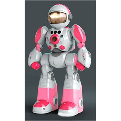 Робот на радиоуправлении BG1538 русская озвучка розовый в кор. - фото 54117988