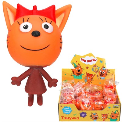 Игрушка Тянучка Карамелька Три Кота мука Супер Жим TG-211019-1-CAT1-FD - фото 54343295