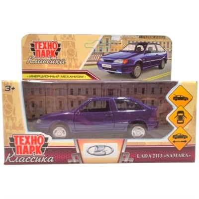 Модель 2113-12-BU2-WOD ВАЗ-2113 12 см, двери, багаж, инер,темно-синий Технопарк  в кор. - фото 54343330