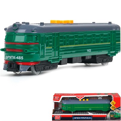 Модель COMTRAIN-20PL-WOD Электричка 20 см, 3 кнопки, инерц, зелен Технопарк  в кор. - фото 54343382