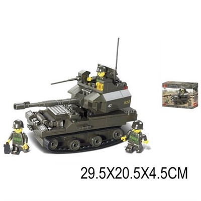Конструктор Армия 38-0282 Танк 178 дет.  в коробке - фото 54456626