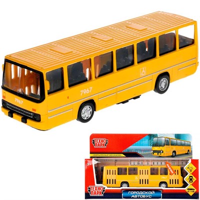 Модель IKABUS-17SL-YE Городской Автобус "Технопарк"  в коробке - фото 57289402