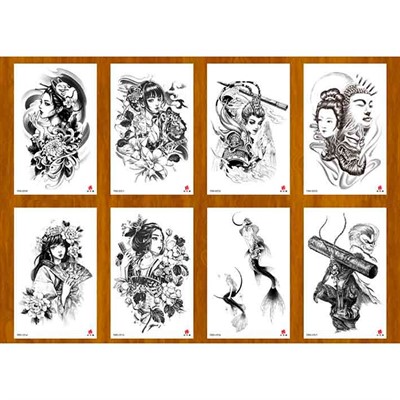 Татуировка-наклейка Японская мифология ТА-1757 - фото 57523554