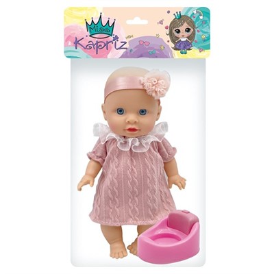 Пупс Miss Kapriz MK2520K-E 20 см. с аксесс., в пак. - фото 58176825