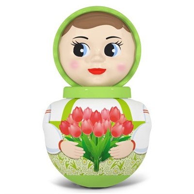 Неваляшка малая "Девочка" 01760 /13/ - фото 58287899