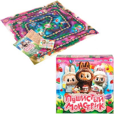 Игра Умка Пушистый монстрик. Ходилка квадрат. 40 карточек 4630395058865 - фото 58509891