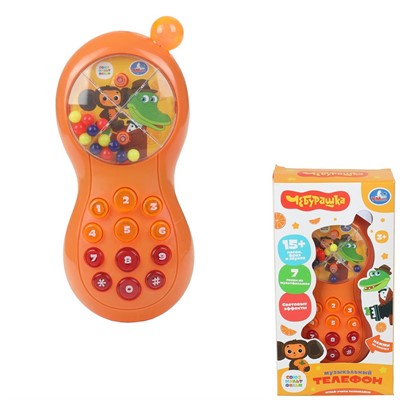 Телефон 15+ песен, фраз и звуков Чебурашка Умка B1968338-R4 - фото 58621045