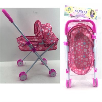 Коляска д/куклы Miss Kapriz MK336-4B в пак. - фото 58953992