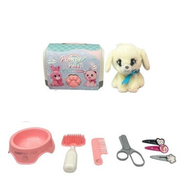 Игровой набор 939-51E Грумер Щенок в переноске - фото 58954000