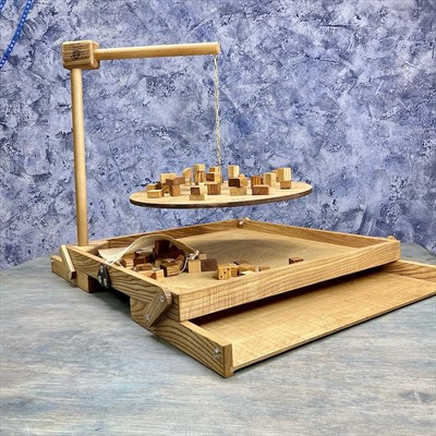 Настольная игра из дерева Балансир с открывающимися крышками M - фото 59065339