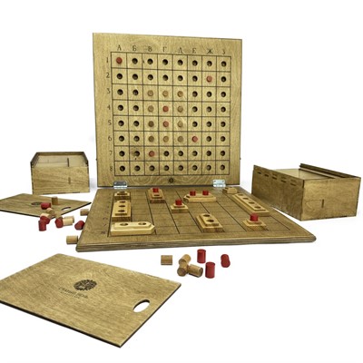 Настольная игра из дерева Морской бой M - фото 59065578