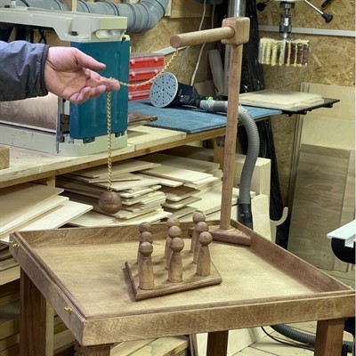 Настольная игра из дерева Мини-Боулинг M фанера - фото 59065673