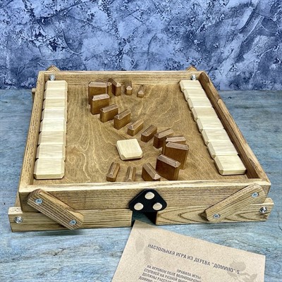 Настольная игра из дерева Домино Форт Боярд S - фото 59065807
