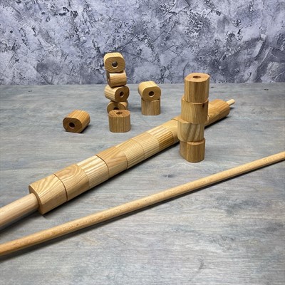 Настольная игра из дерева Башня из колец Форт Боярд Лайт - фото 59066190
