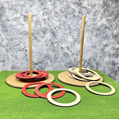 Настольная игра из дерева Кольцебросы М - фото 59066285