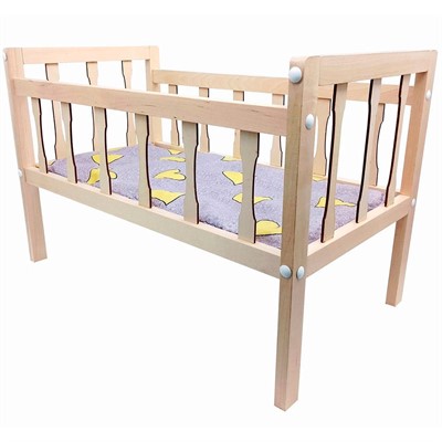 Деревянная Кроватка с матрасом 53 см. 9887 - фото 59177964