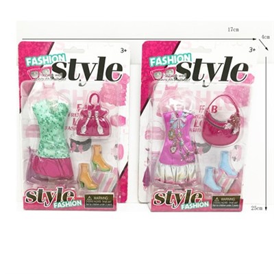 Одежда д/куклы JX200-9 на блист. - фото 59181707