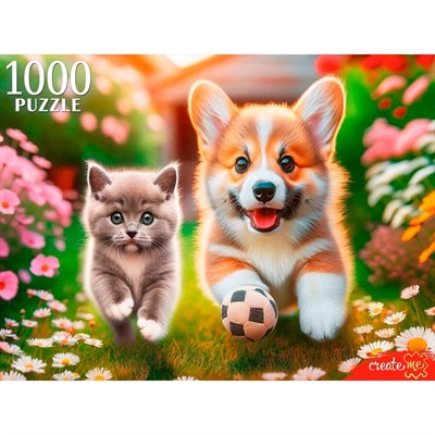 Пазл 1000 Корги и британский щенок ХП1000-8279 - фото 59292736