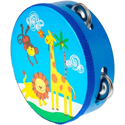 Деревянный музыкальный инструмент Бубен 15 см И-2537 - фото 59292774